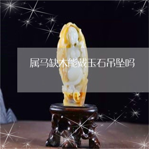 属马缺木能戴玉石吊坠吗/2023081325938