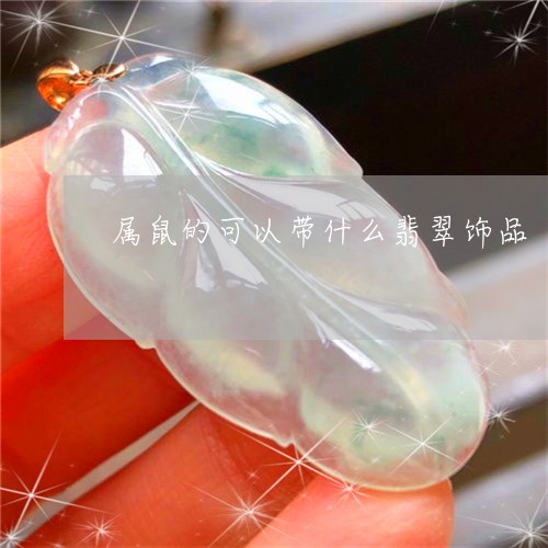 属鼠的可以带什么翡翠饰品/2023080203937