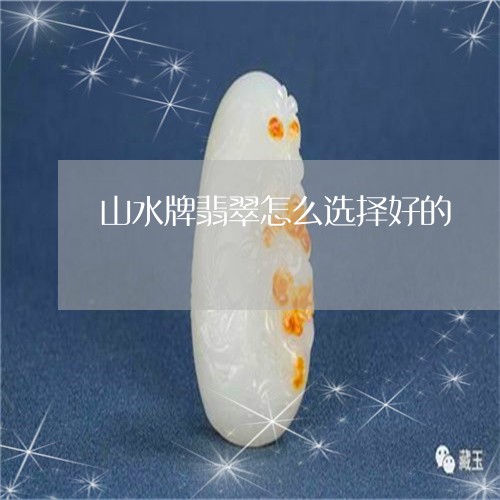 山水牌翡翠怎么选择好的/2023111662604