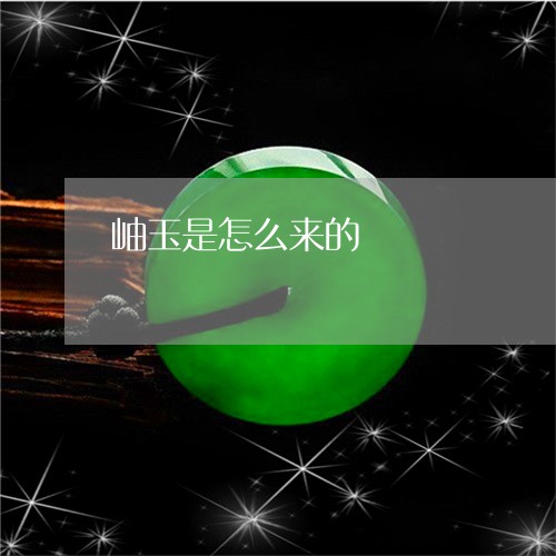 岫玉是怎么来的/2023042527369