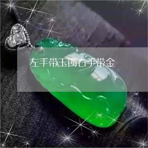 左手带玉镯右手带金/2023121651592