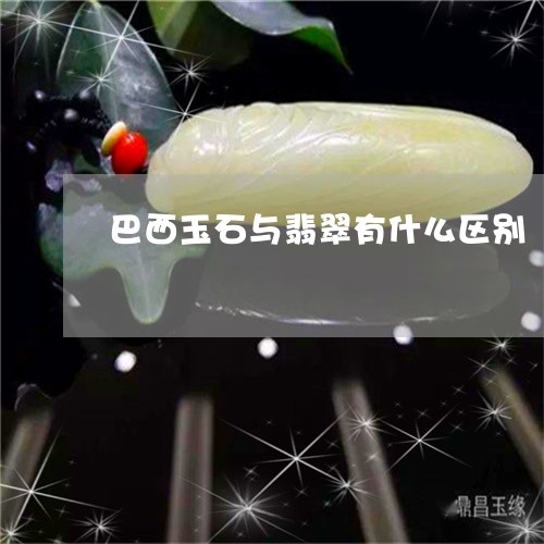 巴西玉石与翡翠有什么区别/2023080279503