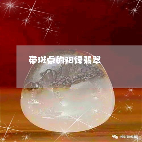 带斑点的阳绿翡翠/2023093051371