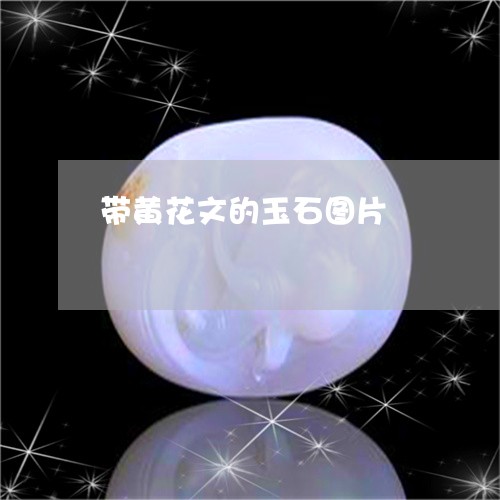 带黄花文的玉石图片/2023120458693