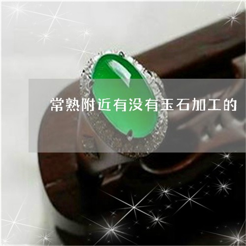 常熟附近有没有玉石加工的/2023092339725