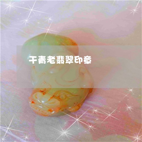 干青老翡翠印章/2023062418060