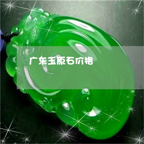 广东玉原石价格/2023081514047