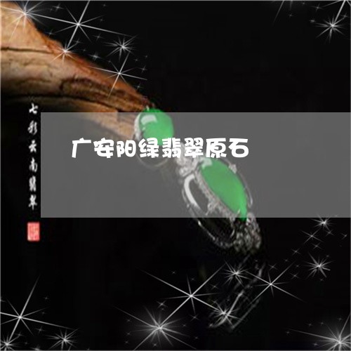 广安阳绿翡翠原石/2023062023837