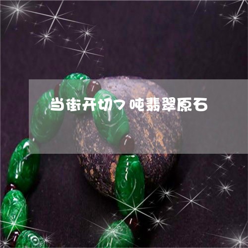 当街开切7吨翡翠原石/2023110701505