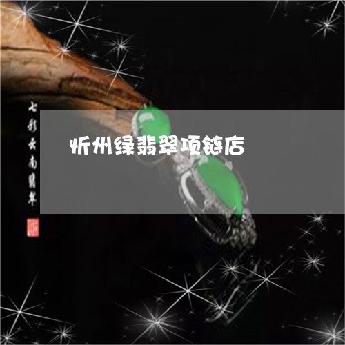 忻州绿翡翠项链店/2023062025969