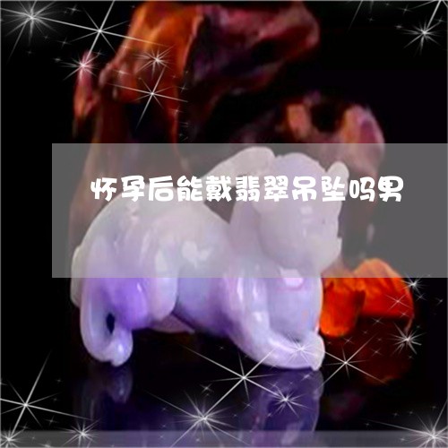 怀孕后能戴翡翠吊坠吗男/2023071301026