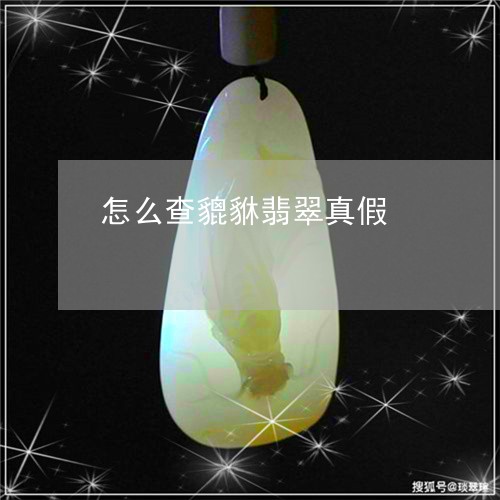 怎么查貔貅翡翠真假/2023120312616