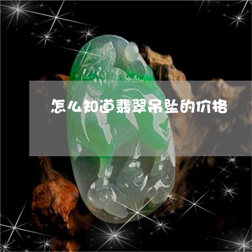 怎么知道翡翠吊坠的价格/2023091421586