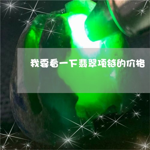 我要看一下翡翠项链的价格/2023073126038