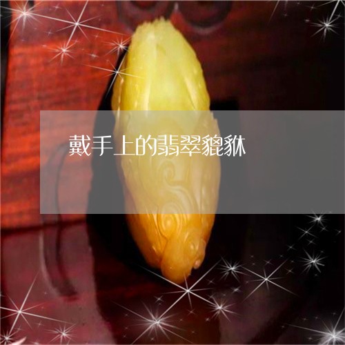 戴手上的翡翠貔貅/2023122030624