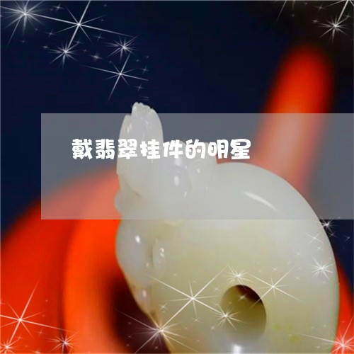 戴翡翠挂件的明星/2023122141795