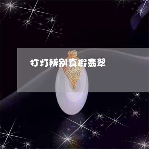 打灯辨别真假翡翠/2023062061483