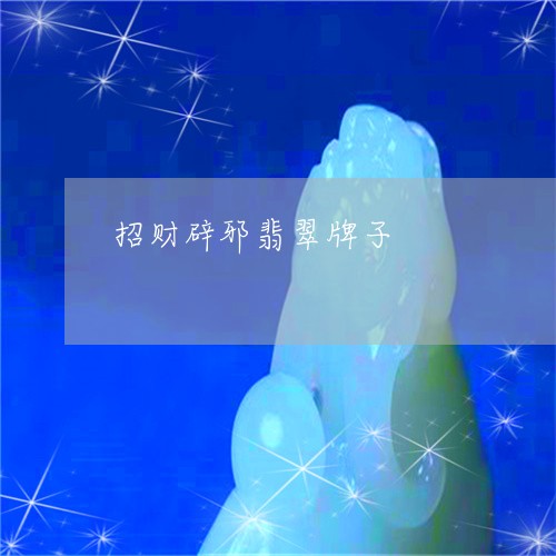 招财辟邪翡翠牌子/2023062092514