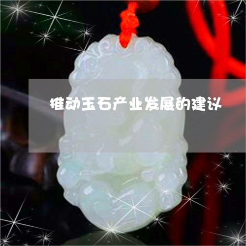 推动玉石产业发展的建议/2023052110694