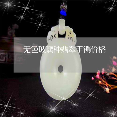 无色玻璃种翡翠手镯价格/2023070954837