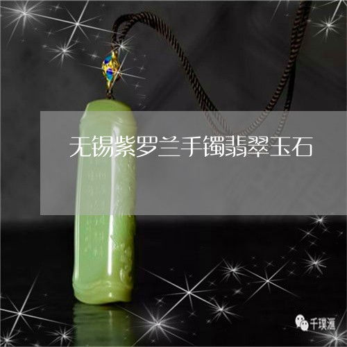 无锡紫罗兰手镯翡翠玉石/2023052106960