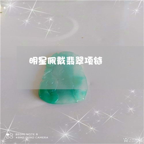 明星佩戴翡翠项链/2023122043915