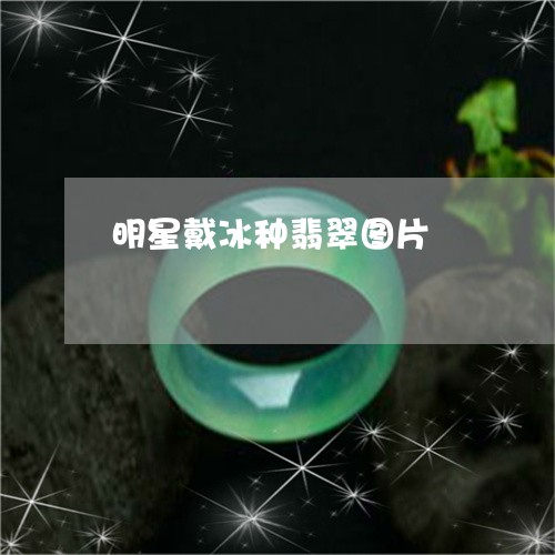 明星戴冰种翡翠图片/2023082751613