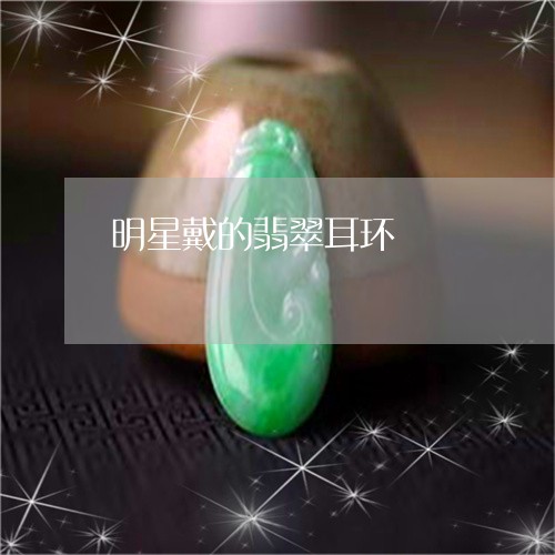 明星戴的翡翠耳环/2023122069371