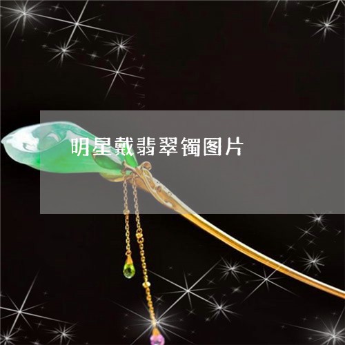 明星戴翡翠镯图片/2023122072716