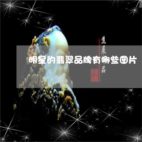 明星的翡翠品牌有哪些图片/2023073109692