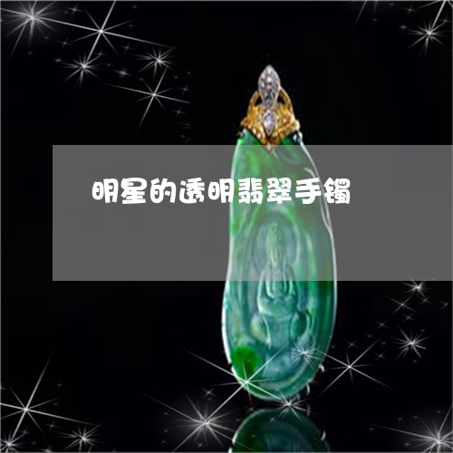 明星的透明翡翠手镯/2023082728269