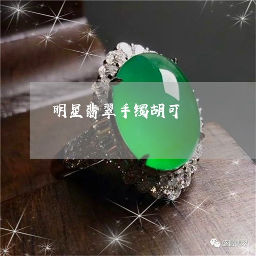 明星翡翠手镯胡可/2023122045037