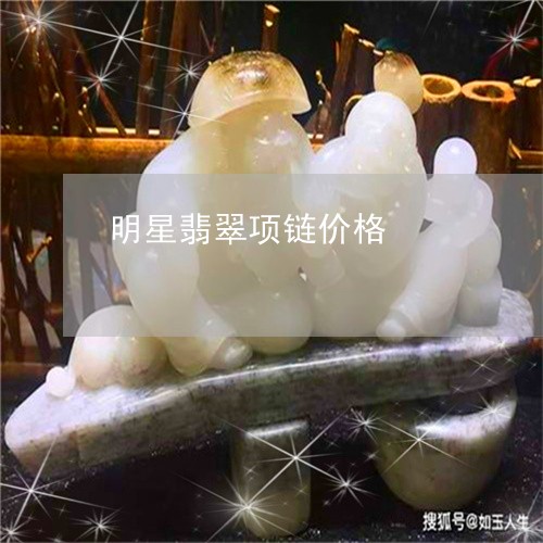 明星翡翠项链价格/2023122082784