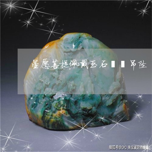 星愿菩提佩戴玉石貔貅吊坠/2023073180593