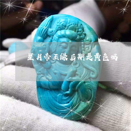 星月帝王绿后期是黄色吗/2023070979615