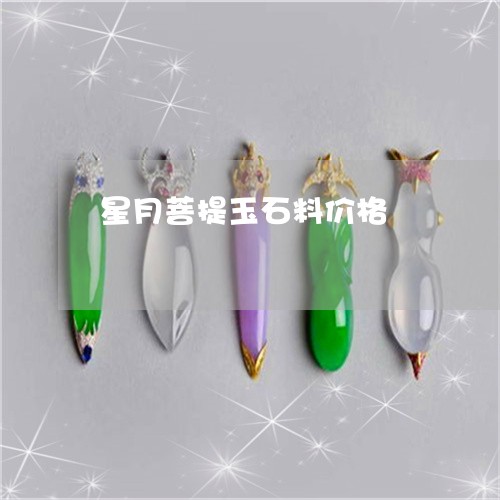 星月菩提玉石料价格/2023032005938