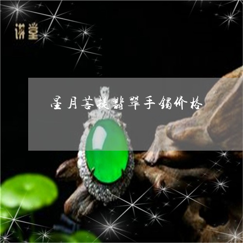 星月菩提翡翠手镯价格/2023110643824