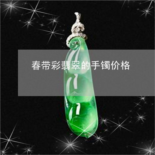 春带彩翡翠的手镯价格/2023110691603