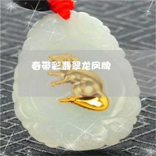 春带彩翡翠龙凤牌/2023092231615