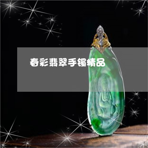 春彩翡翠手镯精品/2023122014048