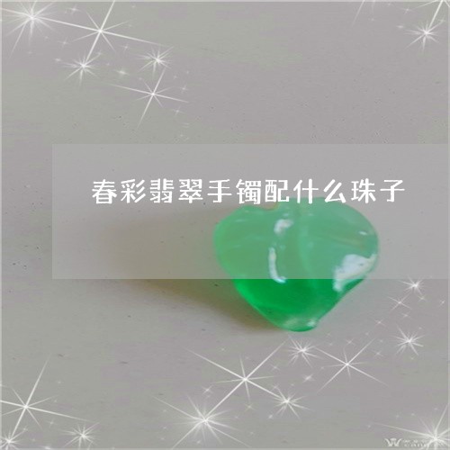 春彩翡翠手镯配什么珠子/2023070970475