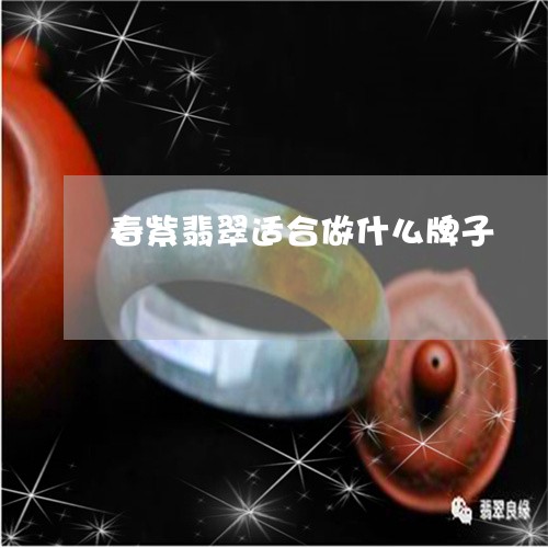 春紫翡翠适合做什么牌子/2023070948484