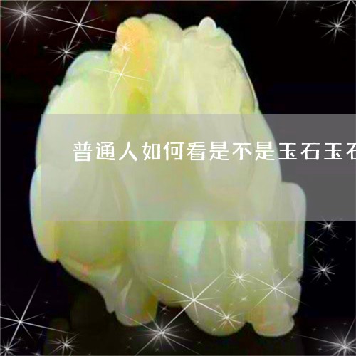 普通人如何看是不是玉石玉石/2023112384059