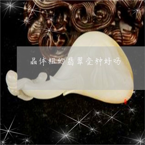 晶体粗的翡翠变种好吗/2023081373627