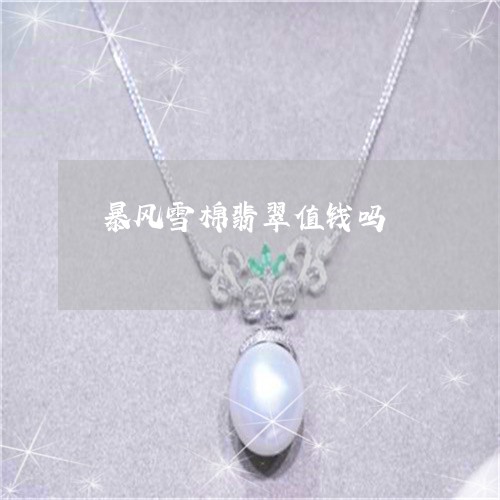 暴风雪棉翡翠值钱吗/2023031997271