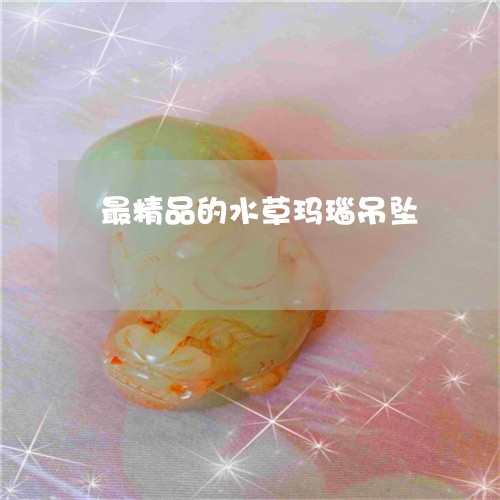 最精品的水草玛瑙吊坠/2023092996059