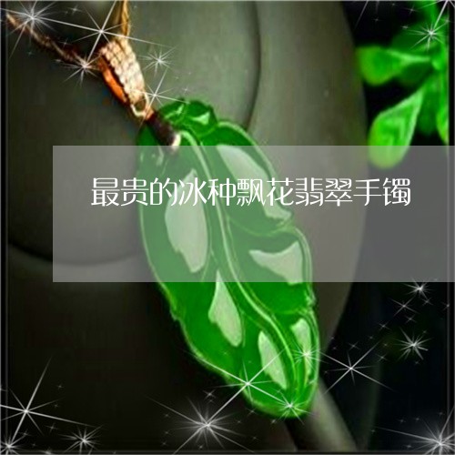 最贵的冰种飘花翡翠手镯/2023062924140