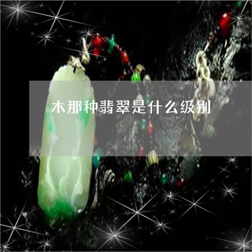 木那种翡翠是什么级别/2023032992825