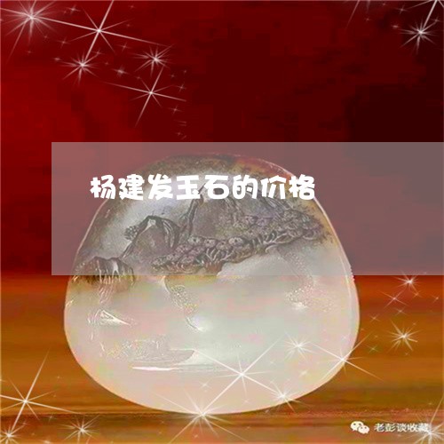 杨建发玉石的价格/2023071406949