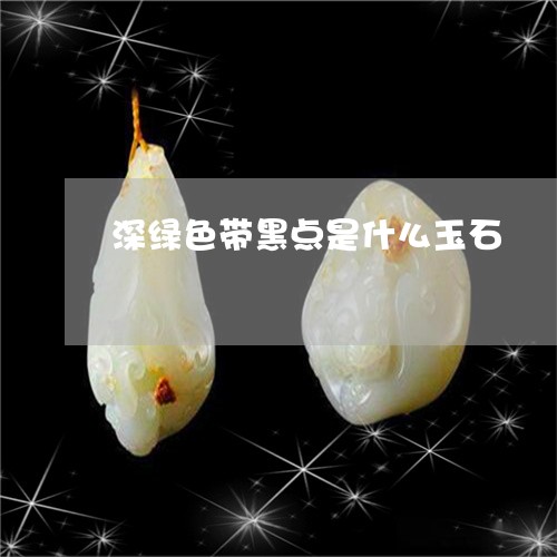 深绿色带黑点是什么玉石/2023110337272